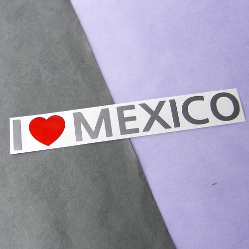 I ♥ 멕시코 D-1색깔있는 부분만이 스티커입니다.하트색상 상품페이지 참조