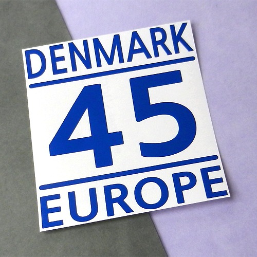 [COUNTRY CODE 1]덴마크 A색깔있는 부분만이 스티커입니다.