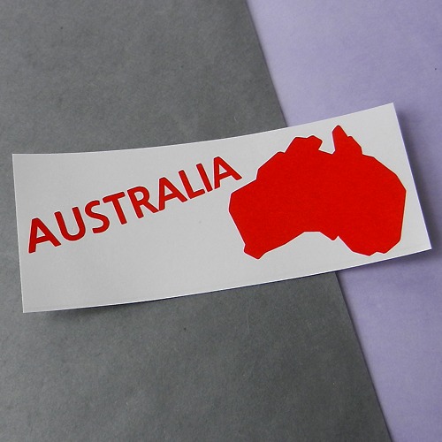 [세계여행 WITH 지도]호주 A색깔있는 부분만이 스티커입니다.