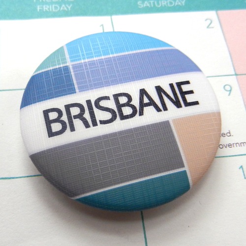 오스트레일리아(호주)손거울 - 브리스번 / 컬러브릭