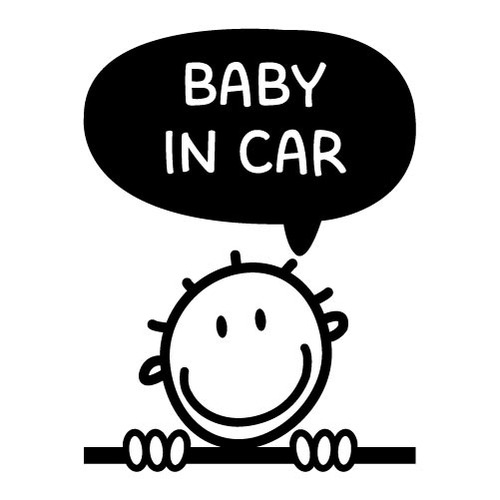 [BABY IN CAR]꿈꾸는 매력boy색깔있는  부분만이 스티커입니다
