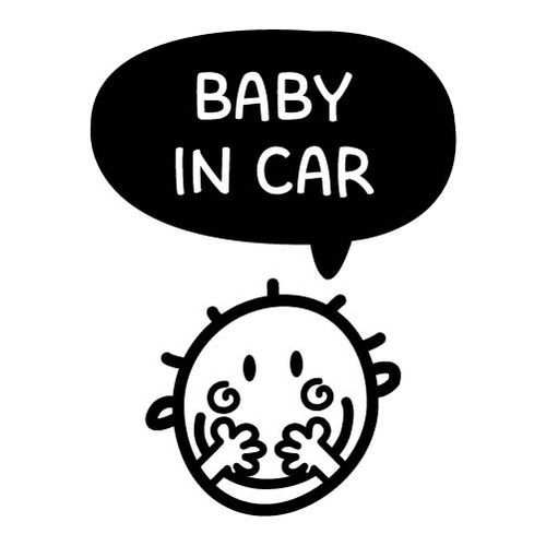 [BABY IN CAR]히히히~ 수줍boy색깔있는  부분만이 스티커입니다