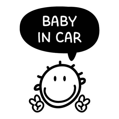 [BABY IN CAR]V-매력boy색깔있는  부분만이 스티커입니다