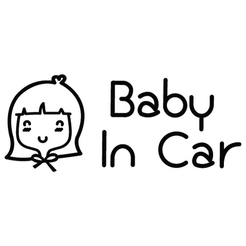 [Baby In Car]동화나라 올리브-소녀감성/러블리색깔있는  부분만이 스티커입니다