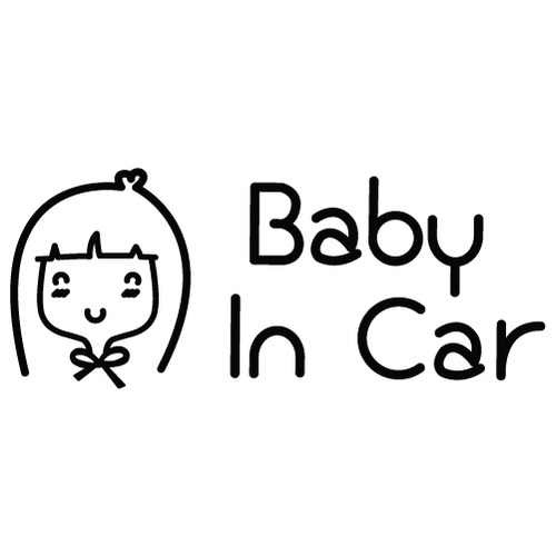 [Baby In Car]동화나라 올리브-소녀감성/청순색깔있는  부분만이 스티커입니다