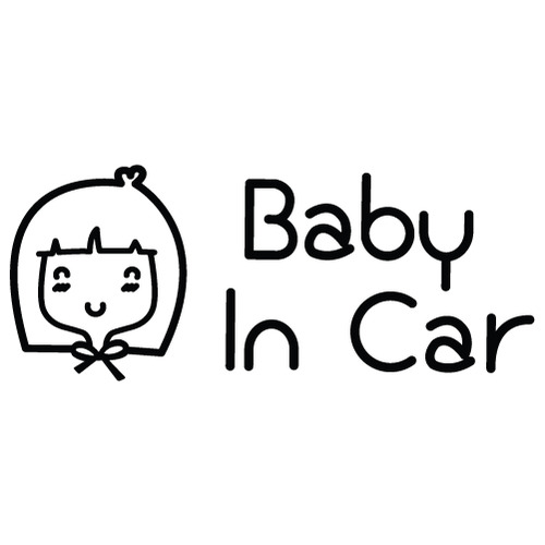 [Baby In Car]동화나라 올리브-소녀감성/큐티색깔있는  부분만이 스티커입니다