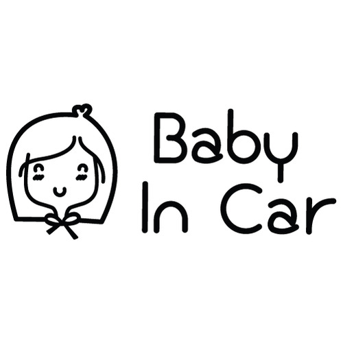 [Baby In Car]동화나라 올리브-멋쟁이/큐티색깔있는  부분만이 스티커입니다