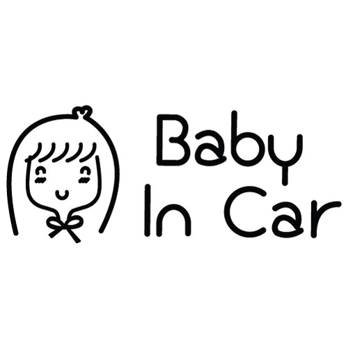 [Baby In Car]동화나라 올리브-낭만창고/청순색깔있는  부분만이 스티커입니다