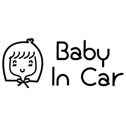 [Baby In Car]동화나라 올리브-낭만창고/큐티색깔있는  부분만이 스티커입니다