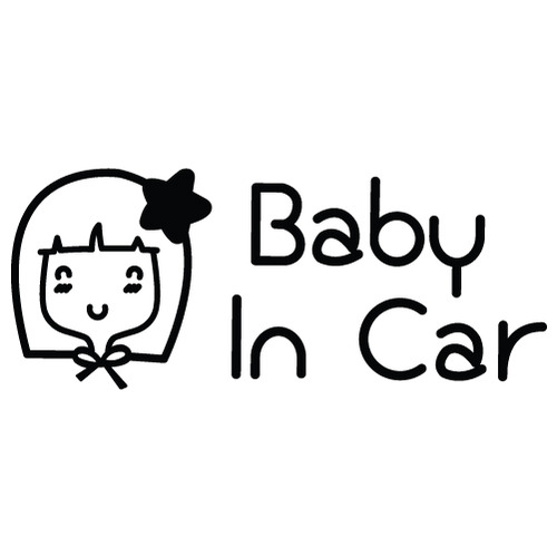[Baby In Car]소녀감성 올리브-큐티 별색깔있는  부분만이 스티커입니다