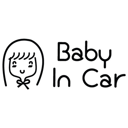 [Baby In Car]낭만창고 올리브-청순 색깔있는  부분만이 스티커입니다