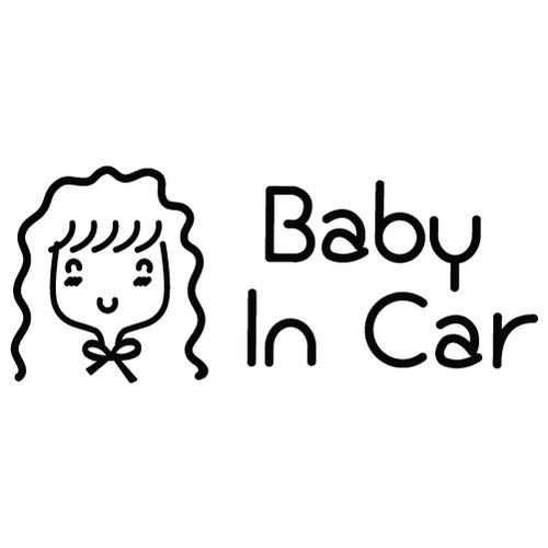 [Baby In Car]낭만창고 올리브-로맨틱 색깔있는  부분만이 스티커입니다