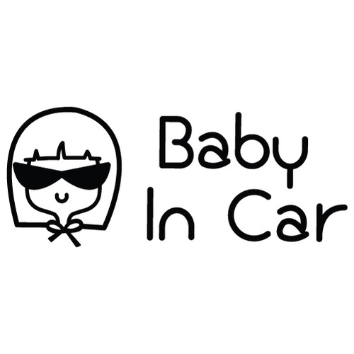[Baby In Car]톡톡튀는 올리브-큐티 색깔있는  부분만이 스티커입니다