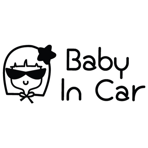 [Baby In Car]톡톡튀는 올리브-큐티 별색깔있는  부분만이 스티커입니다