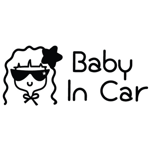 [Baby In Car]트윙클 올리브-로맨틱 별색깔있는  부분만이 스티커입니다