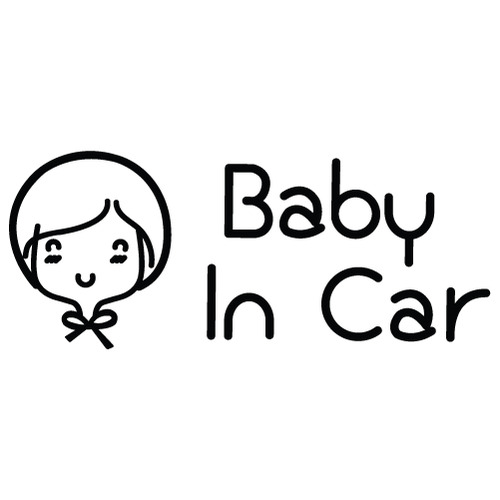[Baby In Car]멋쟁이 봉봉색깔있는  부분만이 스티커입니다