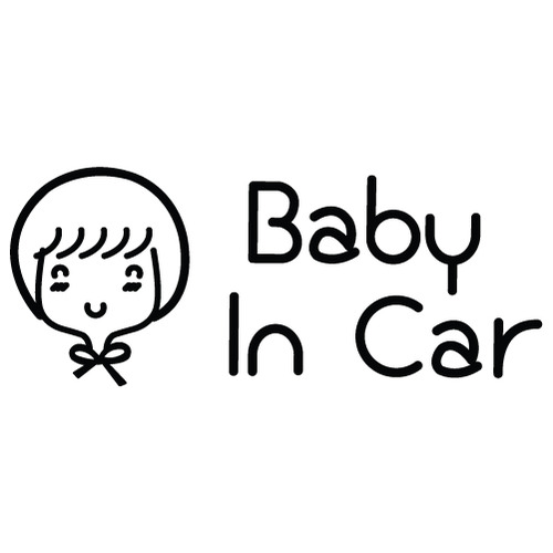 [Baby In Car]낭만창고 봉봉색깔있는  부분만이 스티커입니다