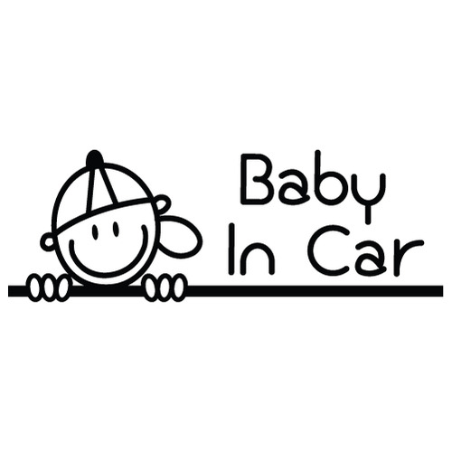 [Baby In Car]꿈꾸는 소년색깔있는  부분만이 스티커입니다