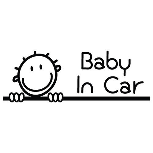[Baby In Car]꿈꾸는 매력맨색깔있는  부분만이 스티커입니다