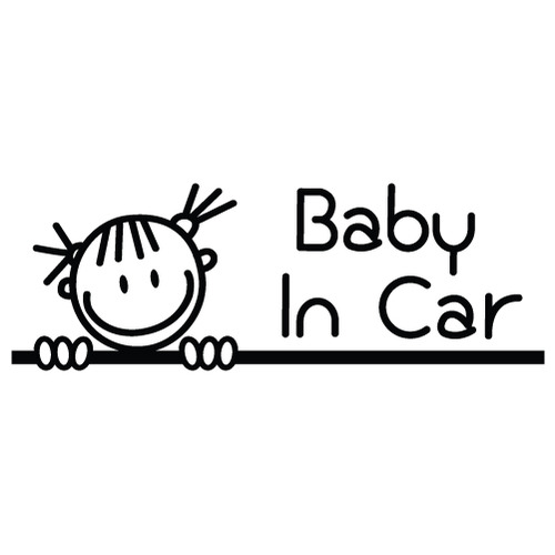 [Baby In Car]꿈꾸는 깜찍이색깔있는  부분만이 스티커입니다