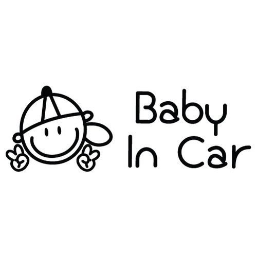 [Baby In Car]V-소년색깔있는  부분만이 스티커입니다