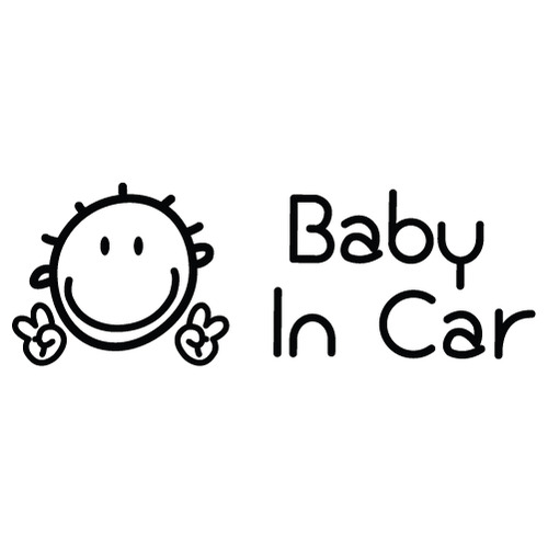 [Baby In Car]V-매력맨색깔있는  부분만이 스티커입니다