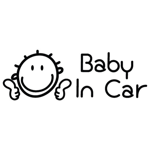 [Baby In Car]짱이야! 매력맨색깔있는  부분만이 스티커입니다