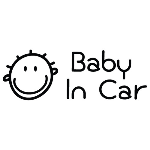 [Baby In Car]매력맨색깔있는  부분만이 스티커입니다