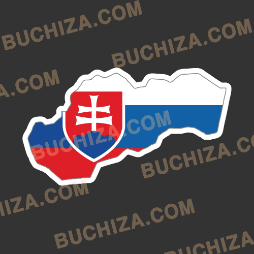 슬로바키아 국기맵[Digital Print]