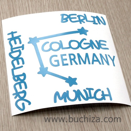 [지구별여행자 독일]독일여행색깔있는 부분만이 스티커입니다.