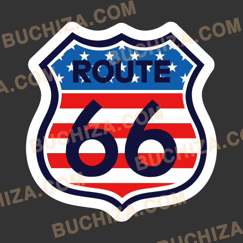 [Road] Route 66 #4 [Digital Print][ 사진 아래 ] ▼▼▼부착 실사진 + 더 멋진 [ Rail / Road ] 스티커 구경하세요...^^*