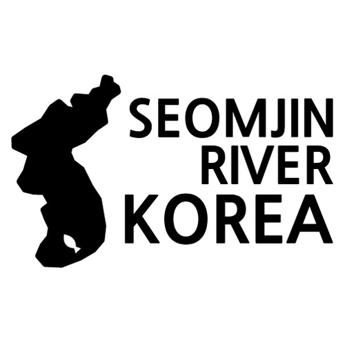 [한국의 강]섬진강/지도형 A색깔있는 부분만이 스티커입니다.