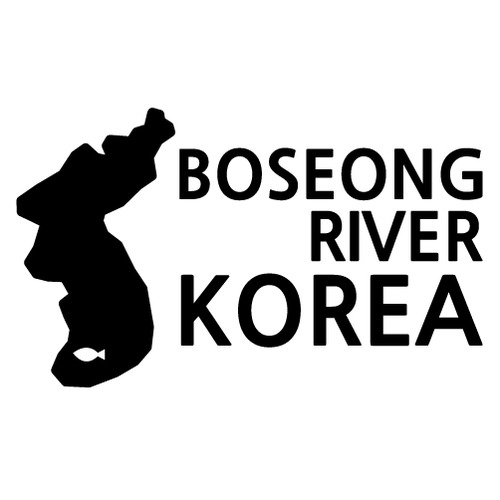 [한국의 강]보성강/지도형 A색깔있는 부분만이 스티커입니다.