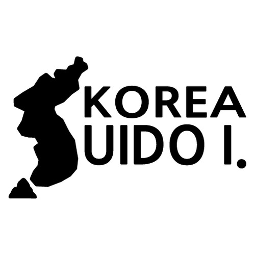 [한국의 섬-지도형] 우이도 A색깔있는 부분만이 스티커입니다.