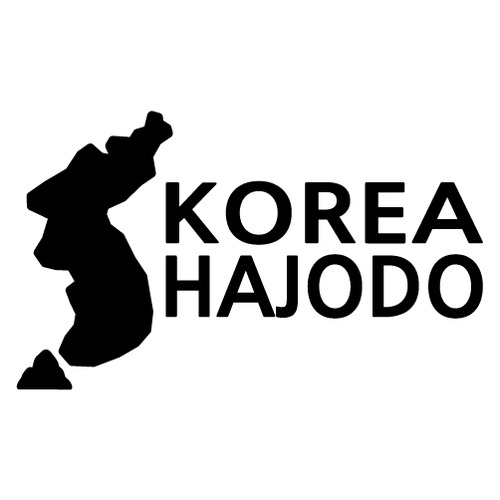 [한국의 섬-지도형] 하조도 A색깔있는 부분만이 스티커입니다.