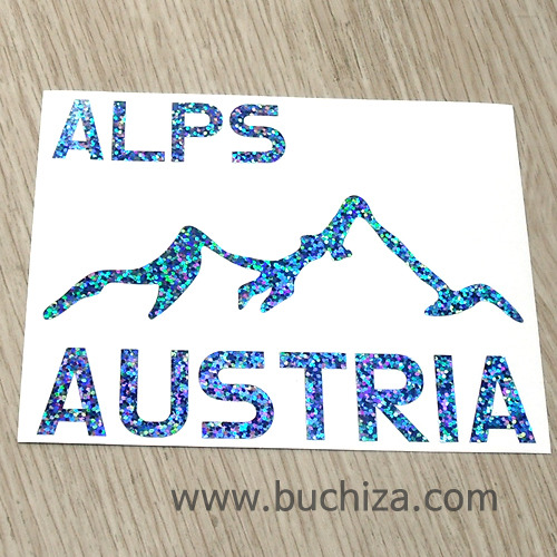 오스트리아/알프스 A색깔있는 부분만이 스티커입니다.