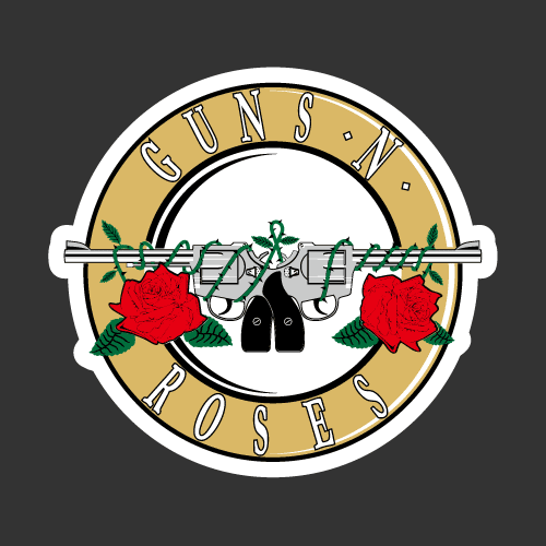 [락밴드] Guns N Roses  [Digital Print 스티커]사진 아래 ▼▼▼다양한 [ 락밴드 / 레젼드스타 ] 스티커 구경하세요..~...^^*