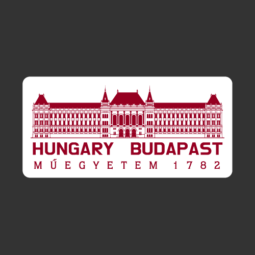 [대학 헝가리 부다페스트] 부다페스트공과대학교 스티커 Muegyetem_Budapest_Hungary부다페스트 야경에 단골로 등장하는 그 건축물 [Digital Print]
