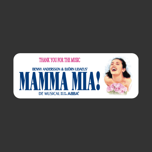 [뮤지컬 / 영화 : 영국 - 런던 / 스웨덴] Mamma Mia - 1999년 4월 6일 초연_4 [Digital Print 스티커]
