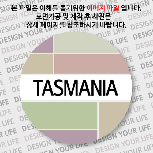 오스트레일리아(호주)뱃지- 테즈매니아 / 컬러브릭