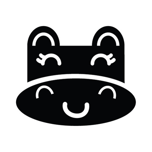 [네모하마]즐거워-미소색깔있는  부분만이 스티커입니다