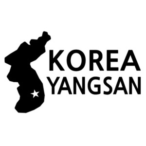 [세계여행 WITH 지도]대한민국/양산 A색깔있는 부분만이 스티커입니다.