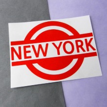 [블링블링 세계여행(도시명)] 표지판1-미국/뉴욕 A색깔있는 부분만이 스티커입니다.
