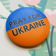 우크라이나 국기 뱃지 배찌 뺏지 브로치 캠페인 주문제작 GVCR