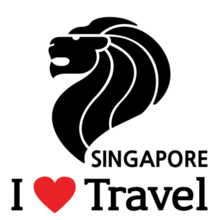 I ♥ Travel-싱가포르/머라이언색깔있는 부분만이 스티커입니다.