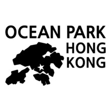 [세계여행 WITH 지도-홍콩]오션파크 A색깔있는 부분만이 스티커입니다.