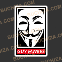 Guy Fawkes Mask[Digital Print 스티커]사진 아래  ▼▼▼부착 실사진 + 더 예쁜 [ 스트릿 ] 스티커 구경하세요...^^*