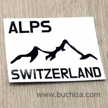 스위스/알프스 산맥 A색깔있는 부분만이 스티커입니다.