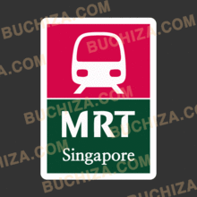 [Rail 시리즈]  Singapore MRT[Digital Print 스티커] 
