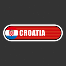 [Bar 국기] 크로아티아[Digital Print 스티커]